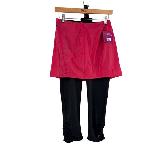 Skirt‎ Sports Reflective Safety Capri Skirt S Cosmic Pink/Black Performance Fit - Picture 1 of 8